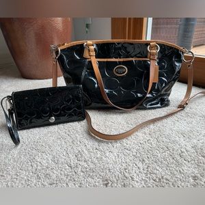 Vintage Coach Purse and Wallet Set